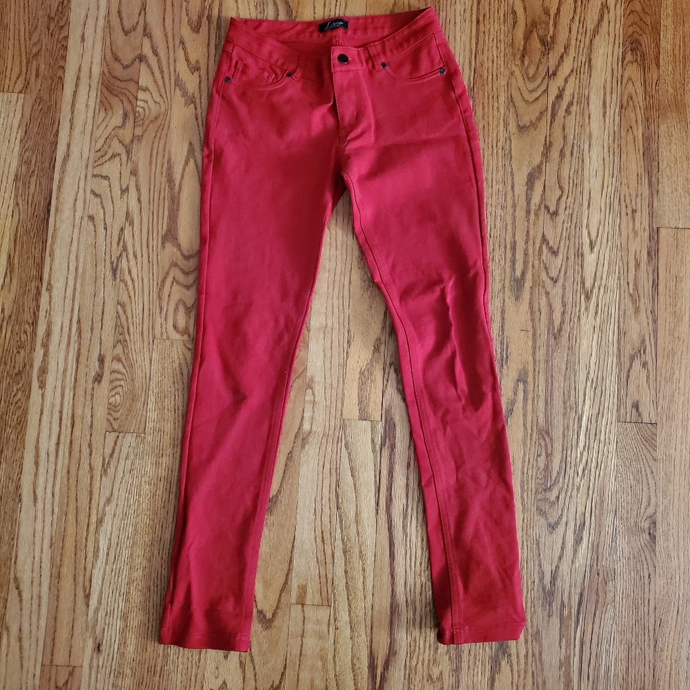 Red Skinny Pants